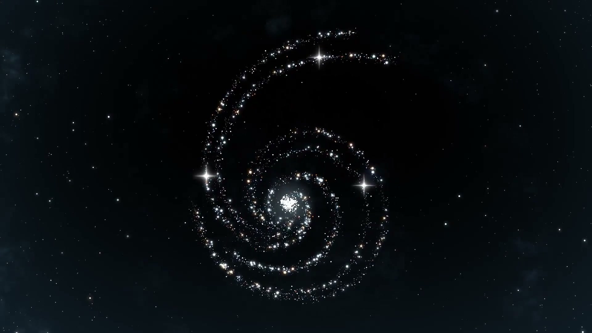 Astra 发布影片中的粒子星域